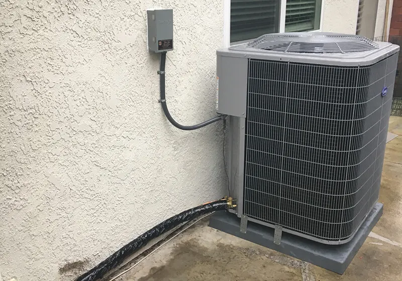 Installation of Carrier AC system, ductwork, air cleaner & thermostat in Laguna Niguel