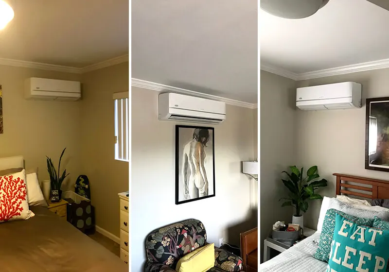 Multi-Zone Ductless Mini Split System Installation in Laguna Beach, CA